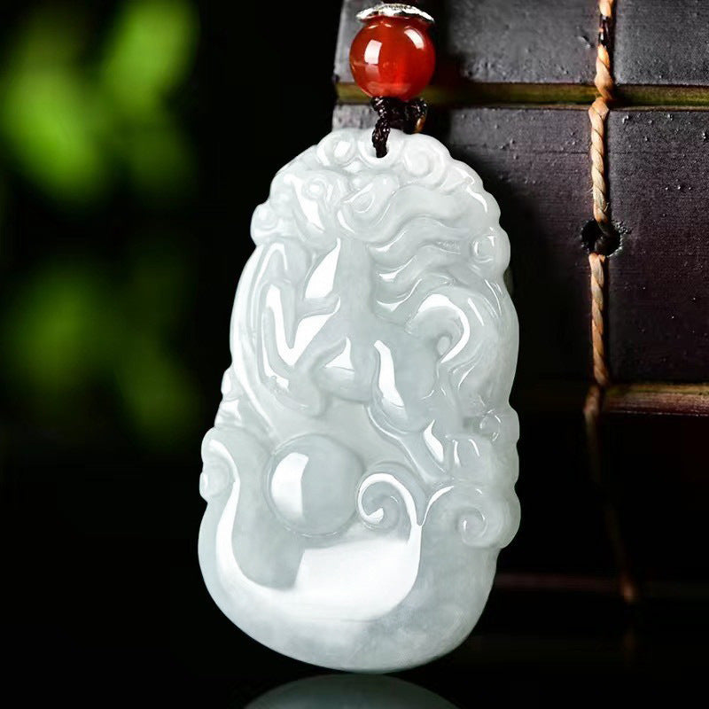 Grade A Jadeite Jade Chinese Zodiac Animal Pendant Necklace Collection