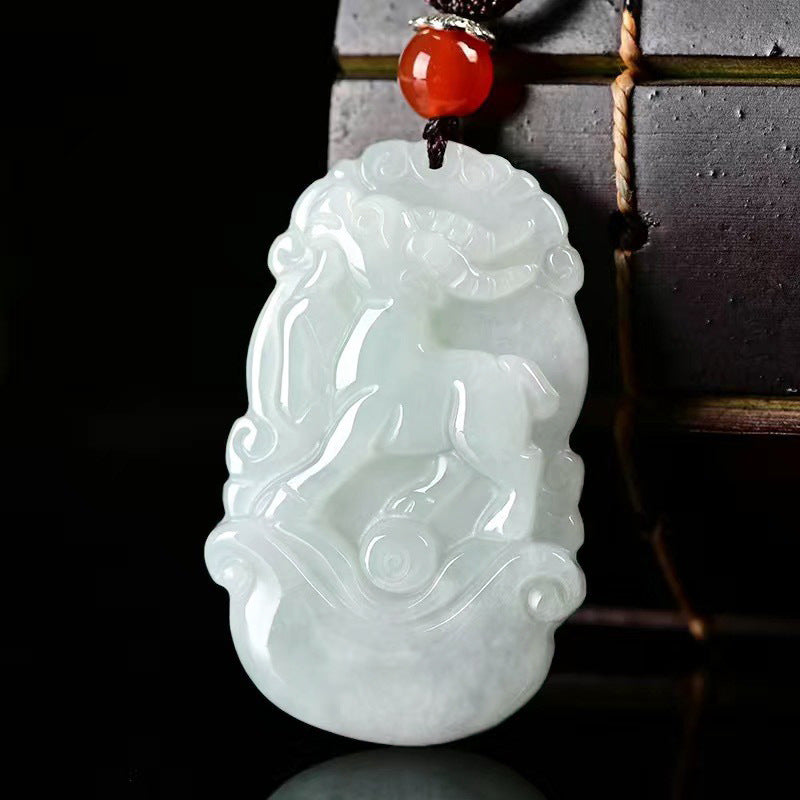 Grade A Jadeite Jade Chinese Zodiac Animal Pendant Necklace Collection