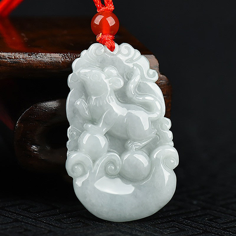 Grade A Jadeite Jade Chinese Zodiac Animal Pendant Necklace Collection