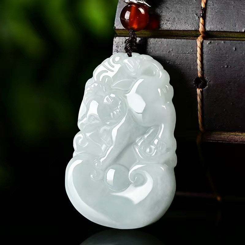 Grade A Jadeite Jade Chinese Zodiac Animal Pendant Necklace Collection