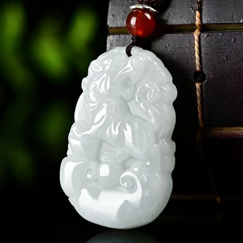 Grade A Jadeite Jade Chinese Zodiac Animal Pendant Necklace Collection