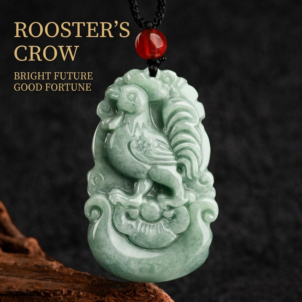 Grade A Jadeite Jade Chinese Zodiac Sign Carved Pendant Necklace Collection